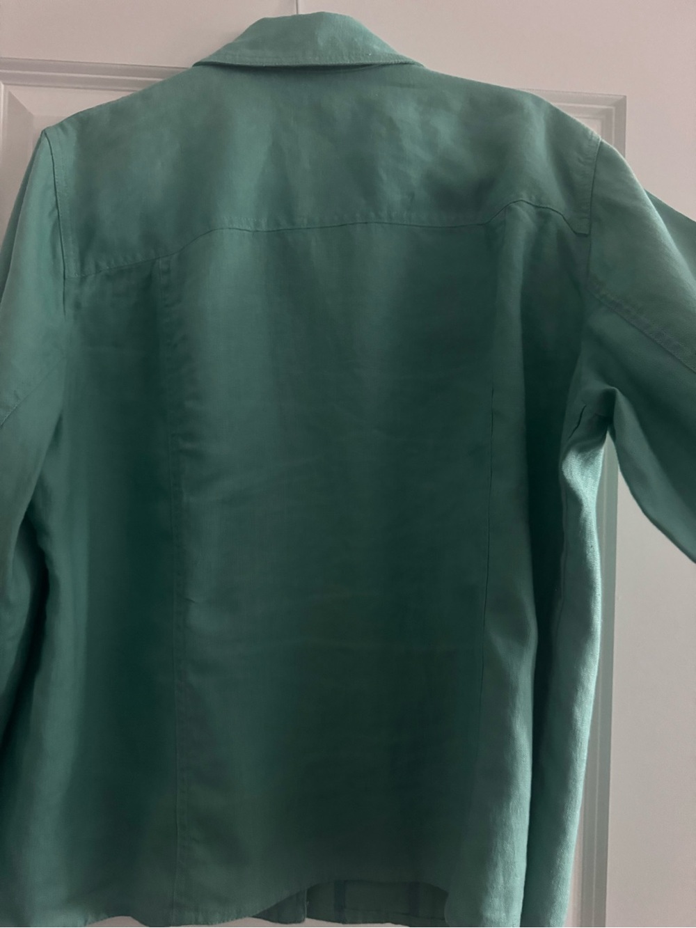 Jones New York Signature Linen Button-Front Jacket - Picture 7 of 7